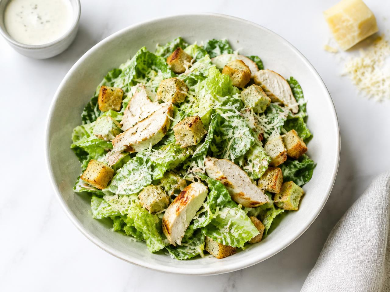 Chicken Caesar with Yogurt Dressing