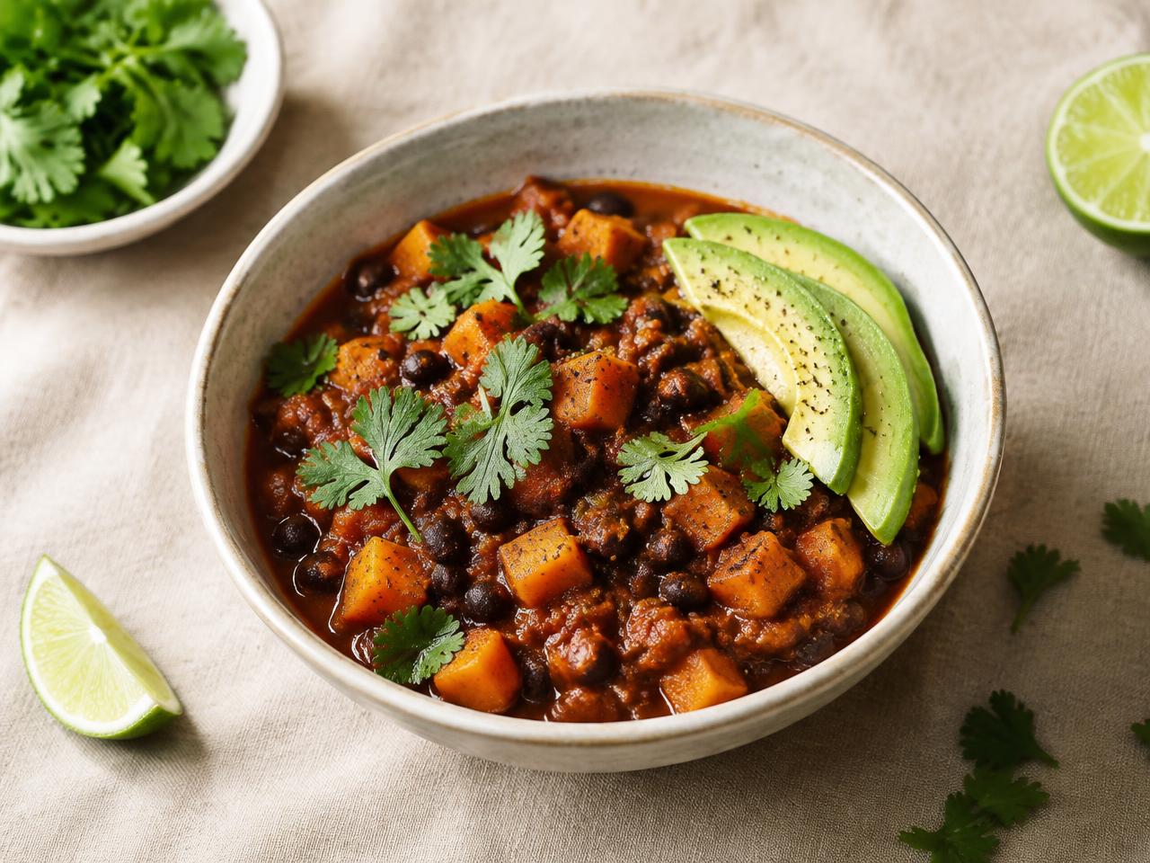 Chipotle Sweet Potato & Black Bean Chili
