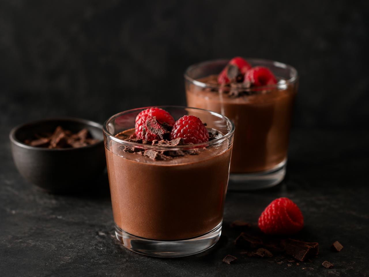 Dark Chocolate Chia Mousse