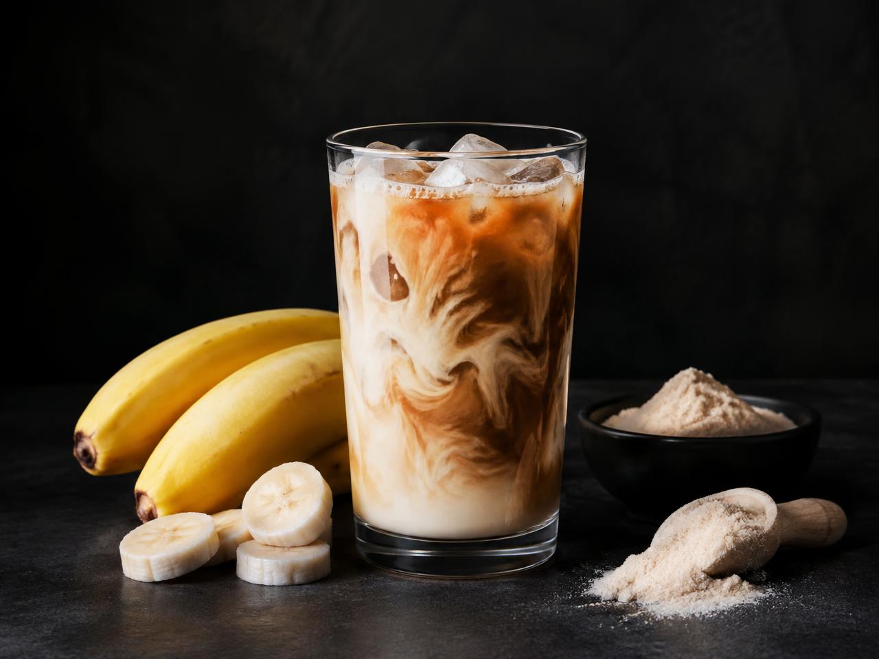 Coffee Banana Protein Shake