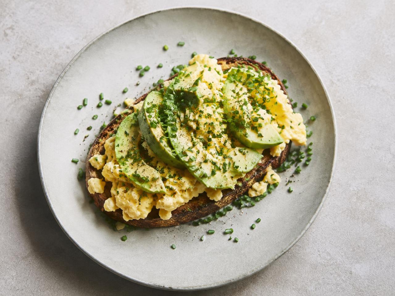 Soft Eggs & Avocado on Sourdough