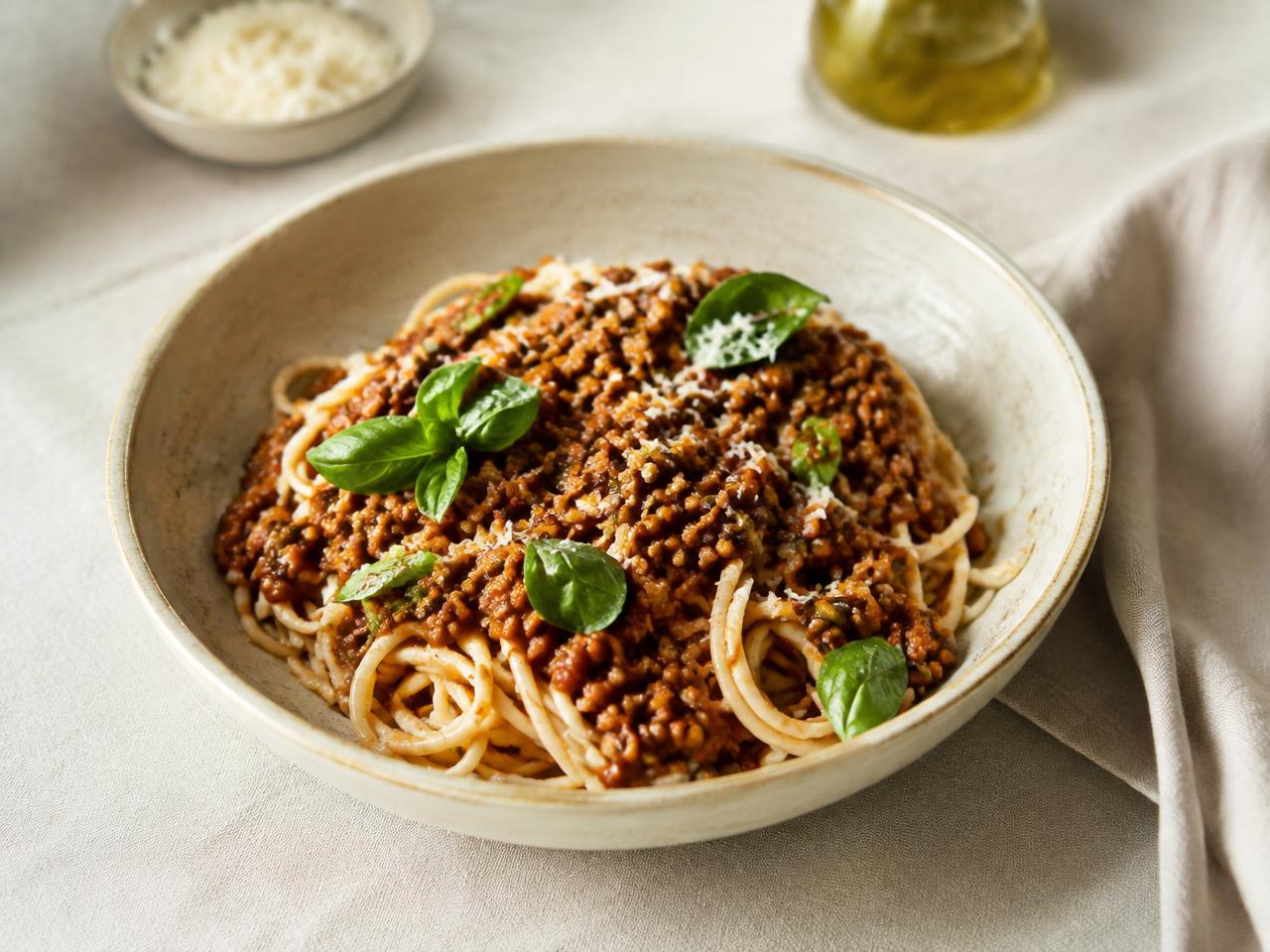 Lentil & Walnut Bolognese