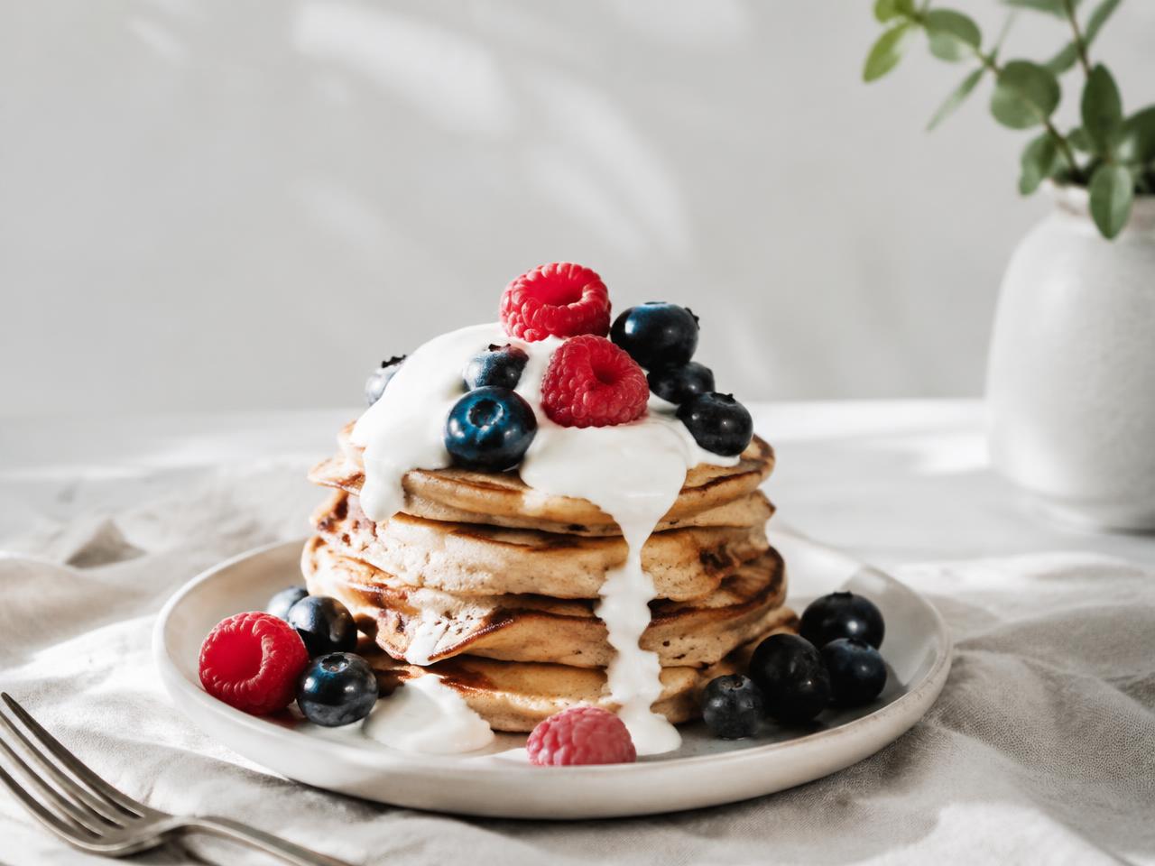 Protein Pancakes with Berries