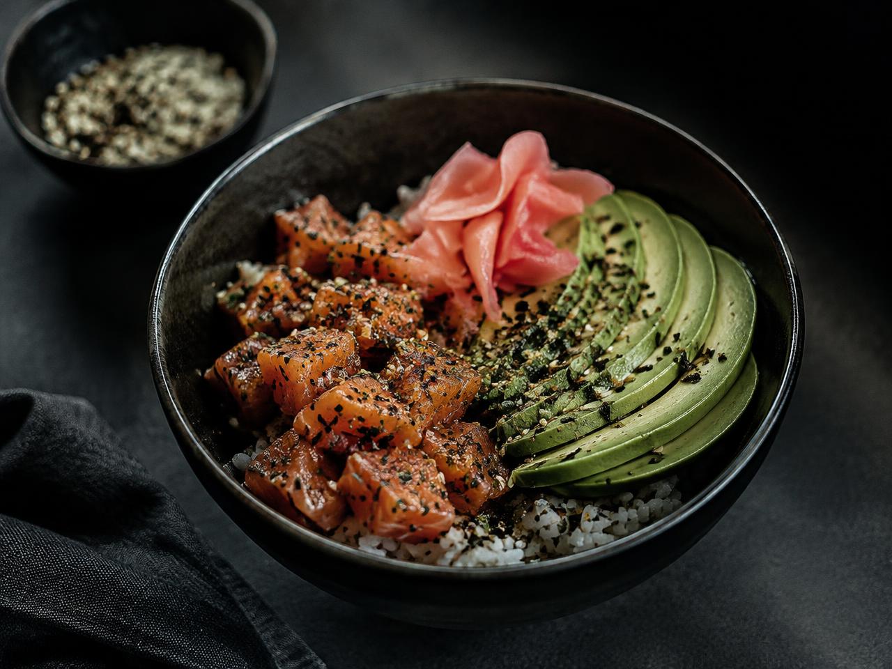 Salmon & Avocado Rice Bowl