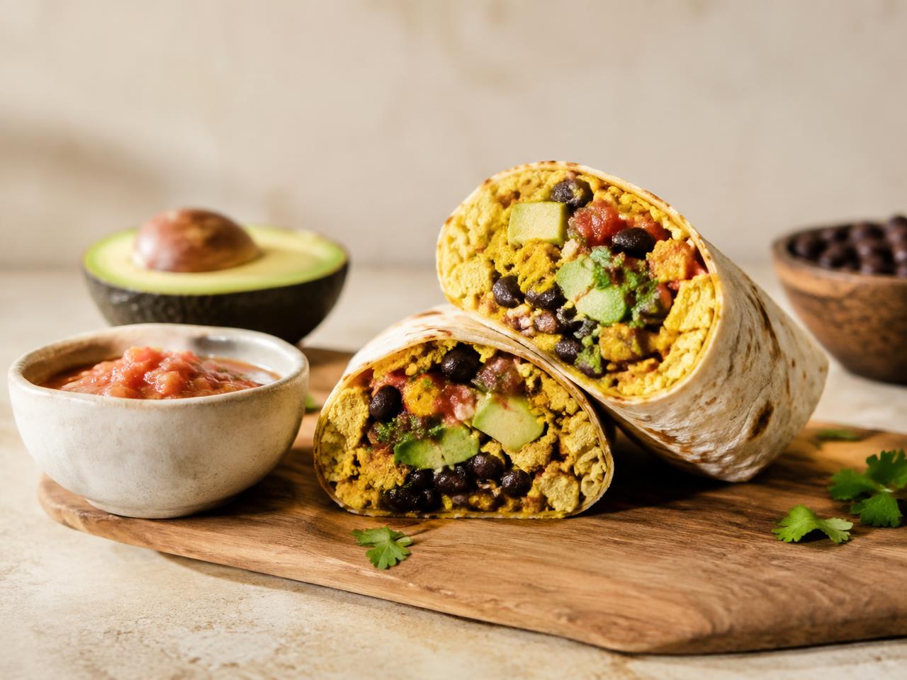 Tofu Scramble Breakfast Burrito