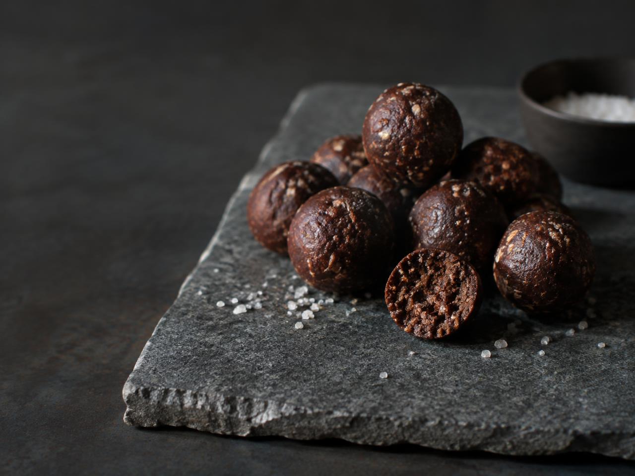 Salted Cacao Protein Bites