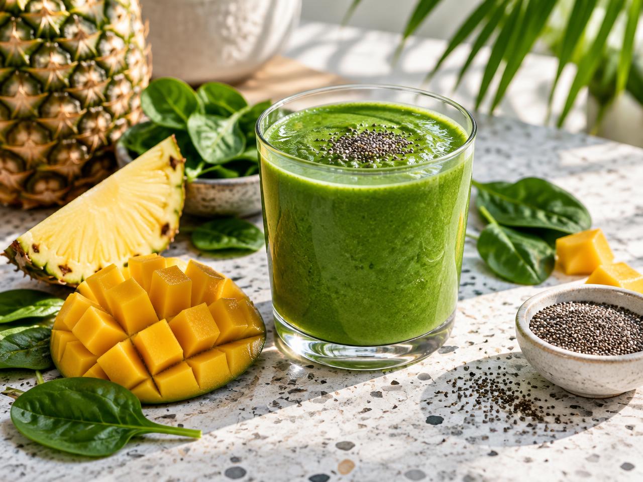 Tropical Green Glow Smoothie