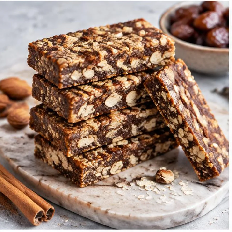 Almond Date Oat Bars
