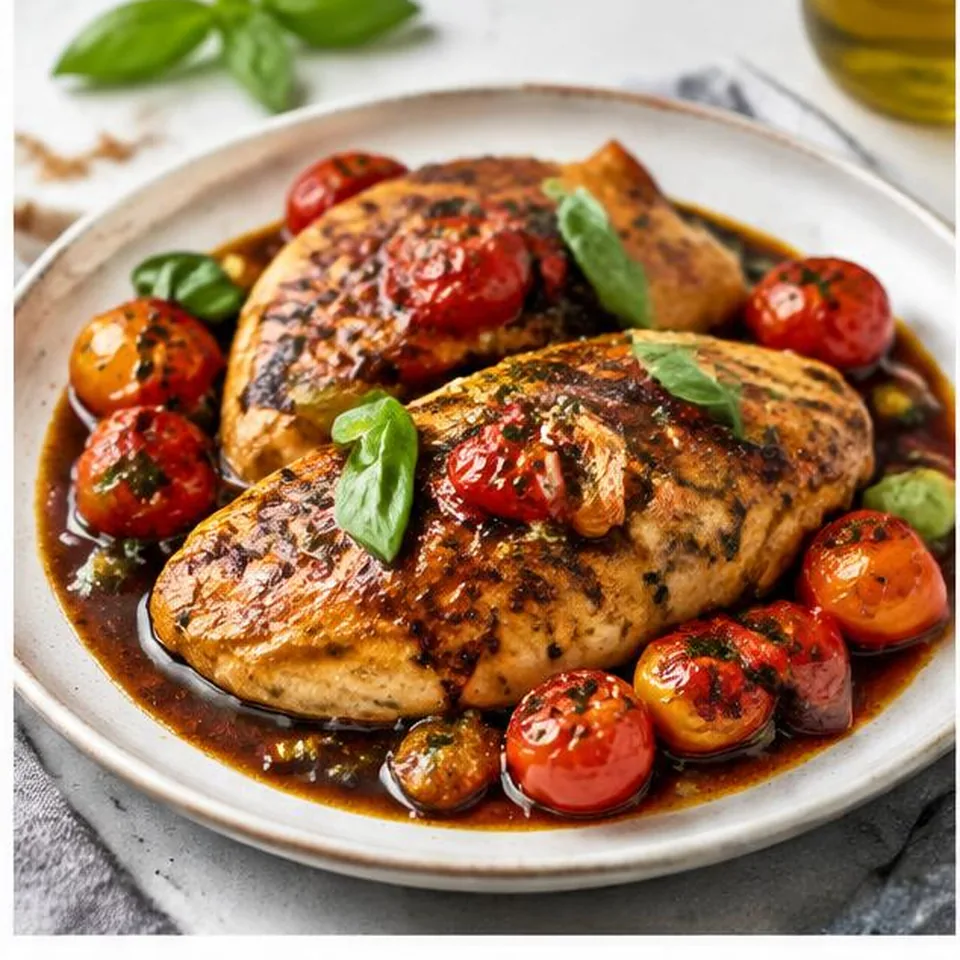 Balsamic Chicken with Tomatoes