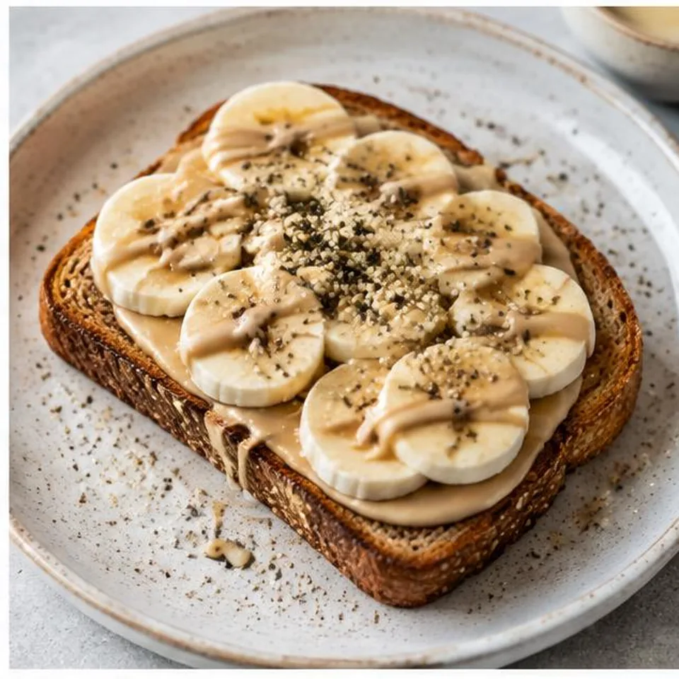 Banana Tahini Breakfast Toast