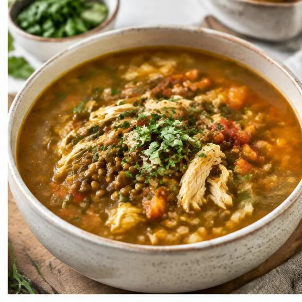 Chicken Lentil Harvest Soup