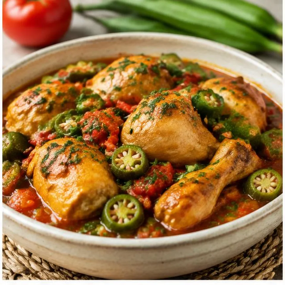 Chicken with Okra and Tomatoes