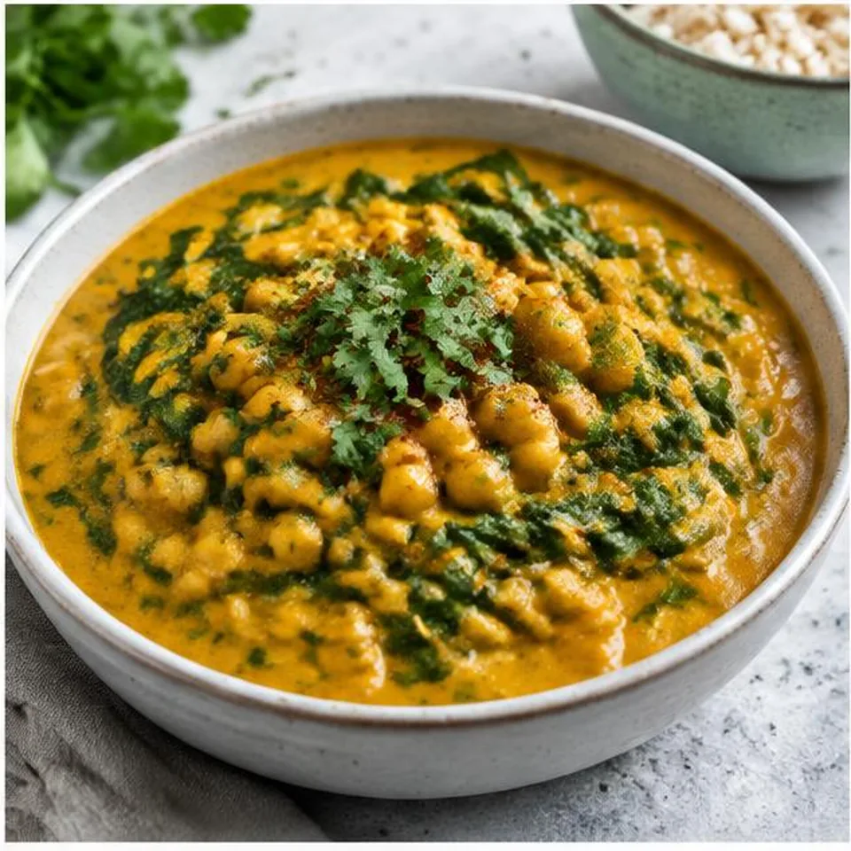 Chickpea Spinach Coconut Curry