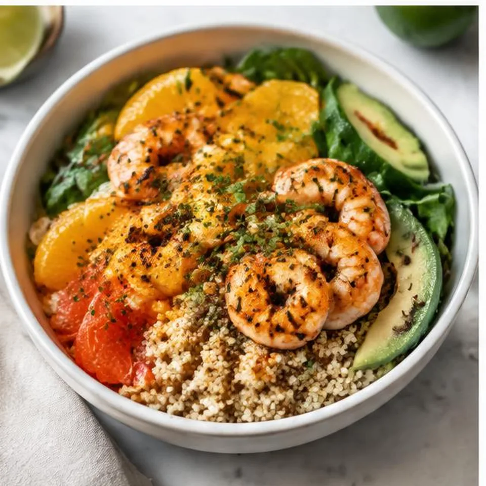 Citrus Shrimp Quinoa Bowl
