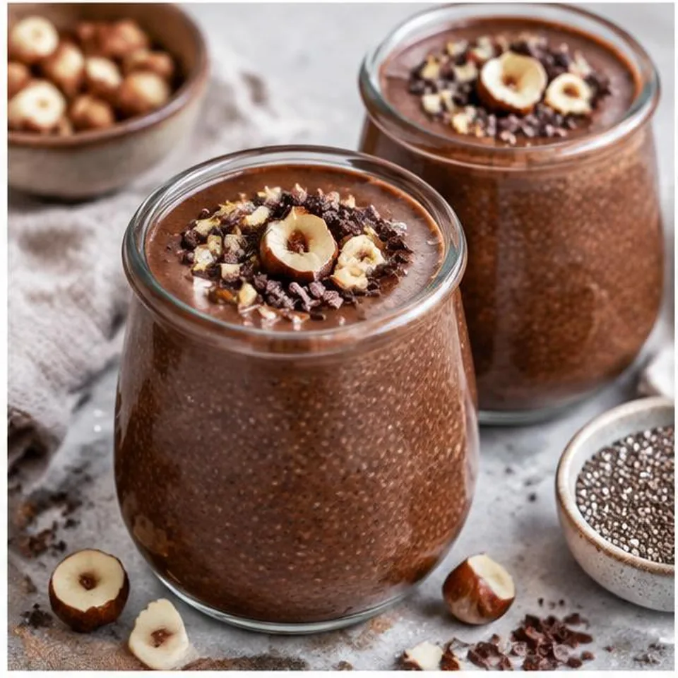 Cocoa Hazelnut Chia Pots