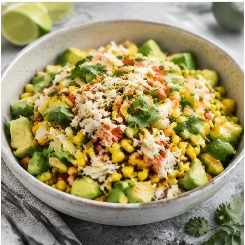 Crab Corn Avocado Salad