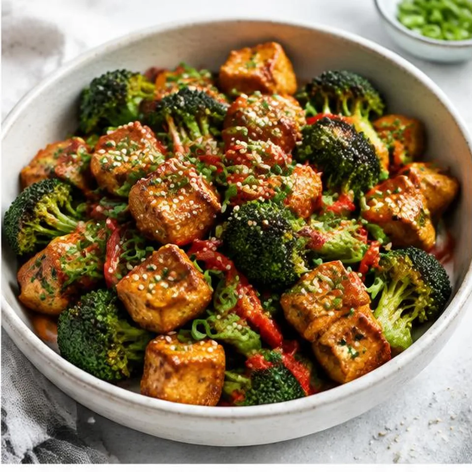 Crispy Tofu Broccoli Stir Fry