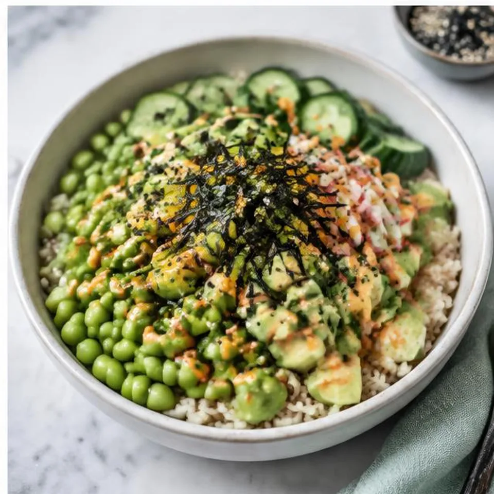 Edamame Avocado Sushi Bowl