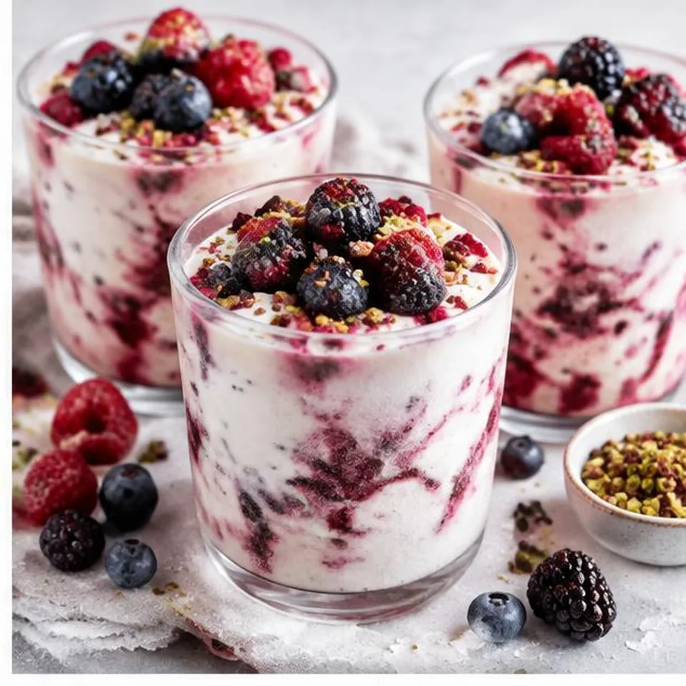 Frozen Berry Yogurt Cups
