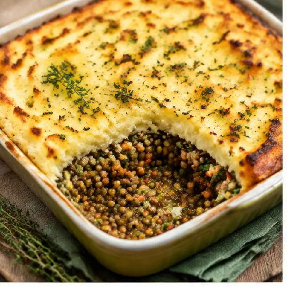 Green Lentil Shepherds Pie