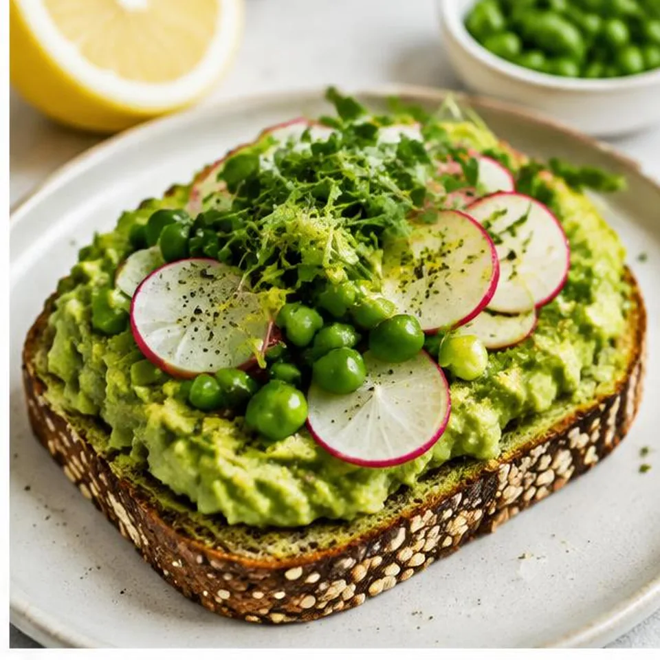 Green Pea Avocado Toast