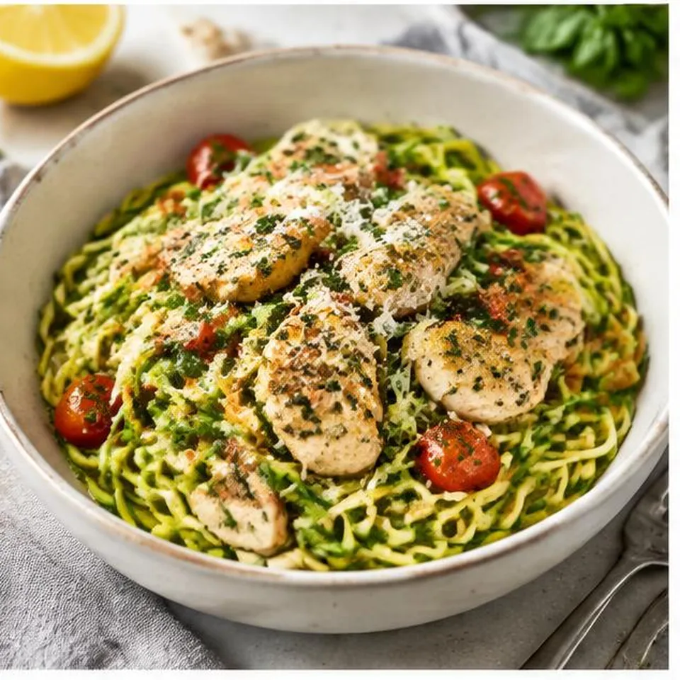 Herb Chicken Zucchini Pasta