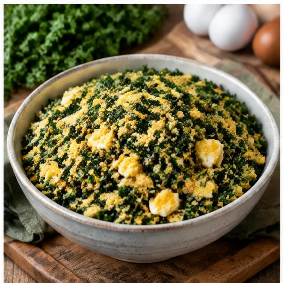Kale and Egg Farofa