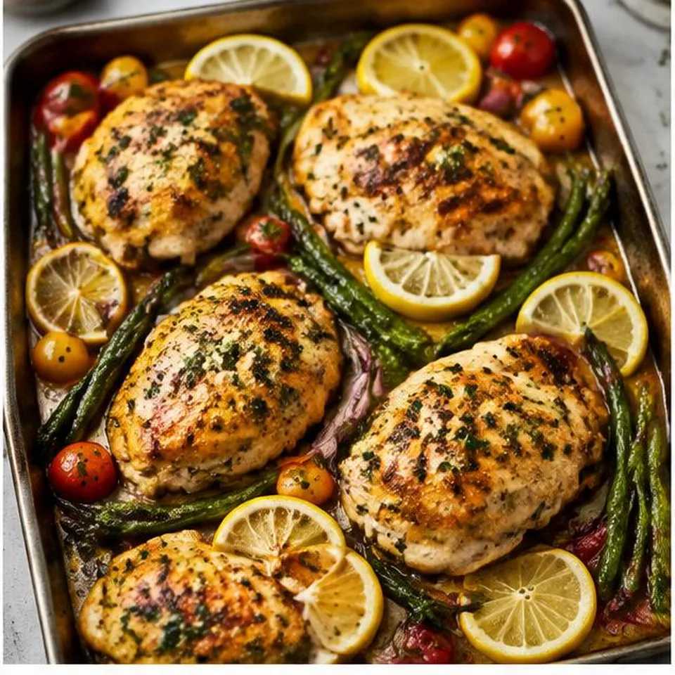 Lemon Oregano Sheet Pan Chicken