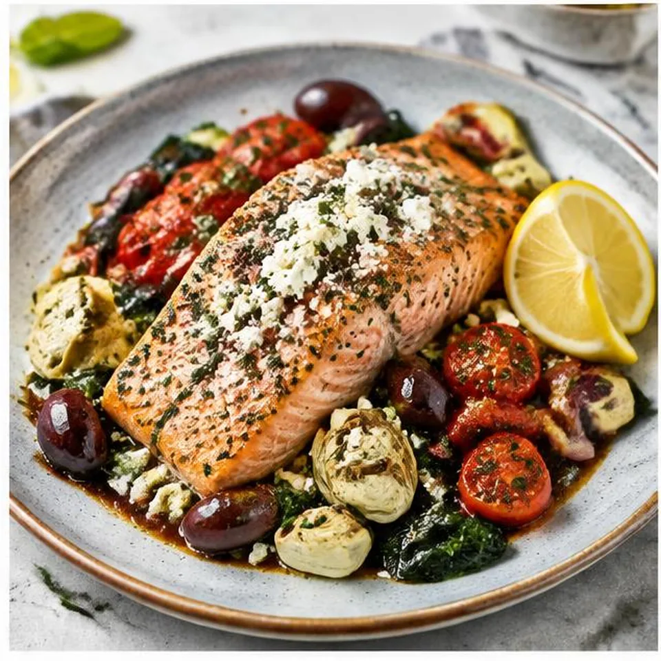 Mediterranean Baked Salmon