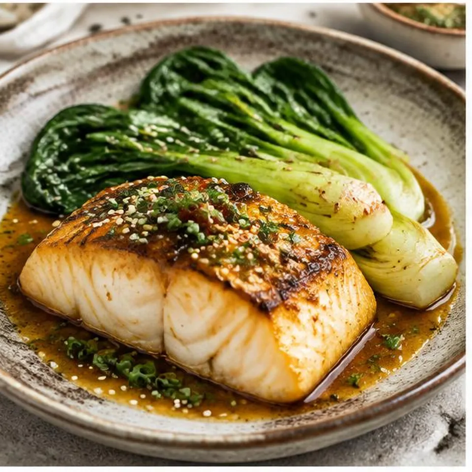Miso Cod with Bok Choy