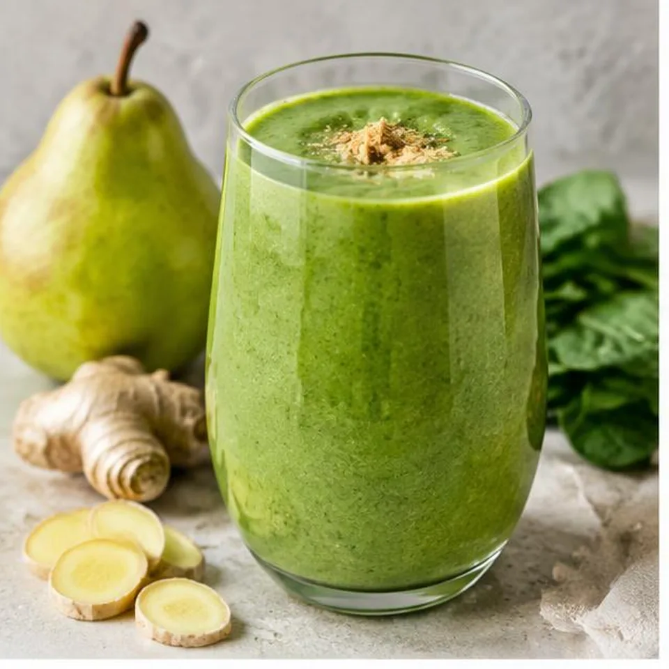 Pear Ginger Green Smoothie