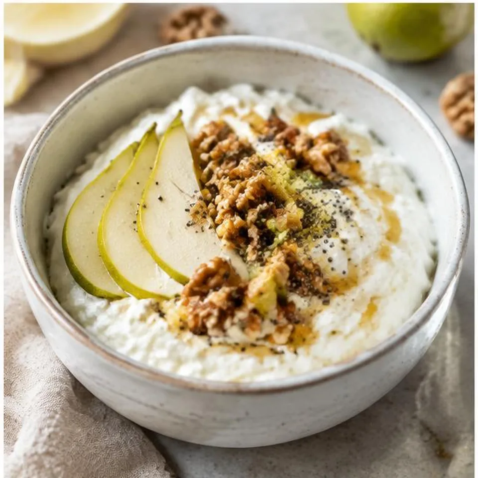 Pear Walnut Skyr Bowl