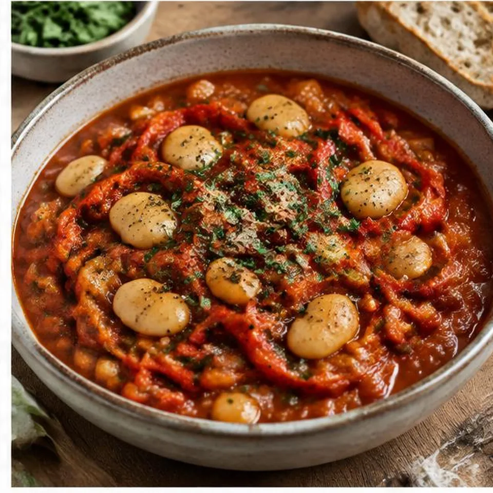 Red Pepper Butter Bean Stew