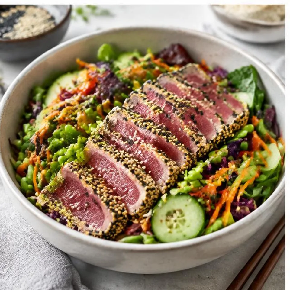 Seared Tuna Sesame Salad
