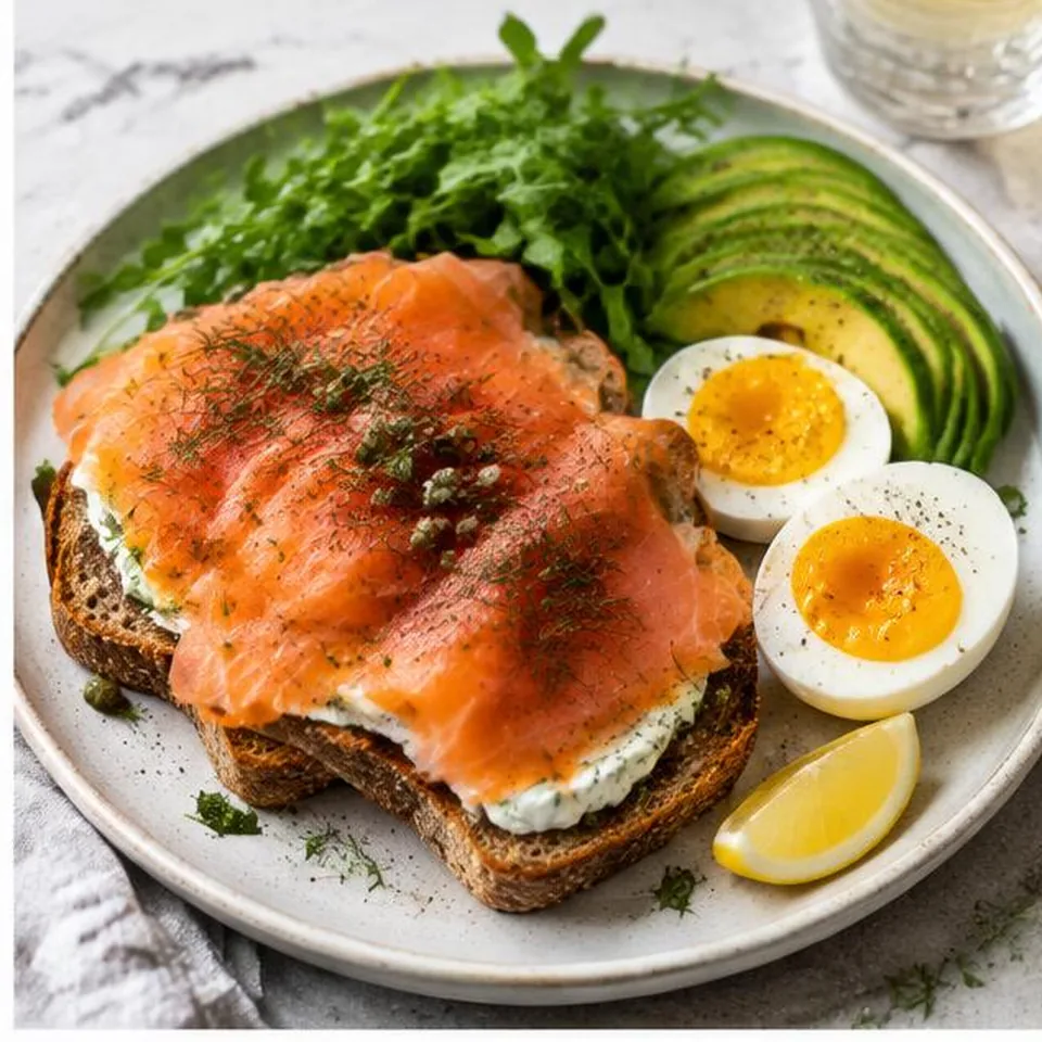 Smoked Salmon Breakfast Plate