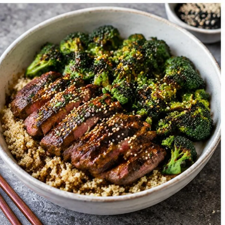Steak Broccoli Sesame Bowl