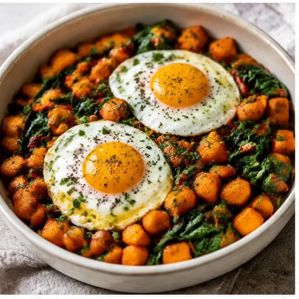 Sweet Potato Egg Hash