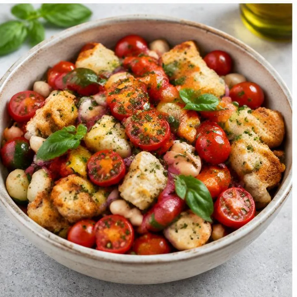 Tomato White Bean Panzanella