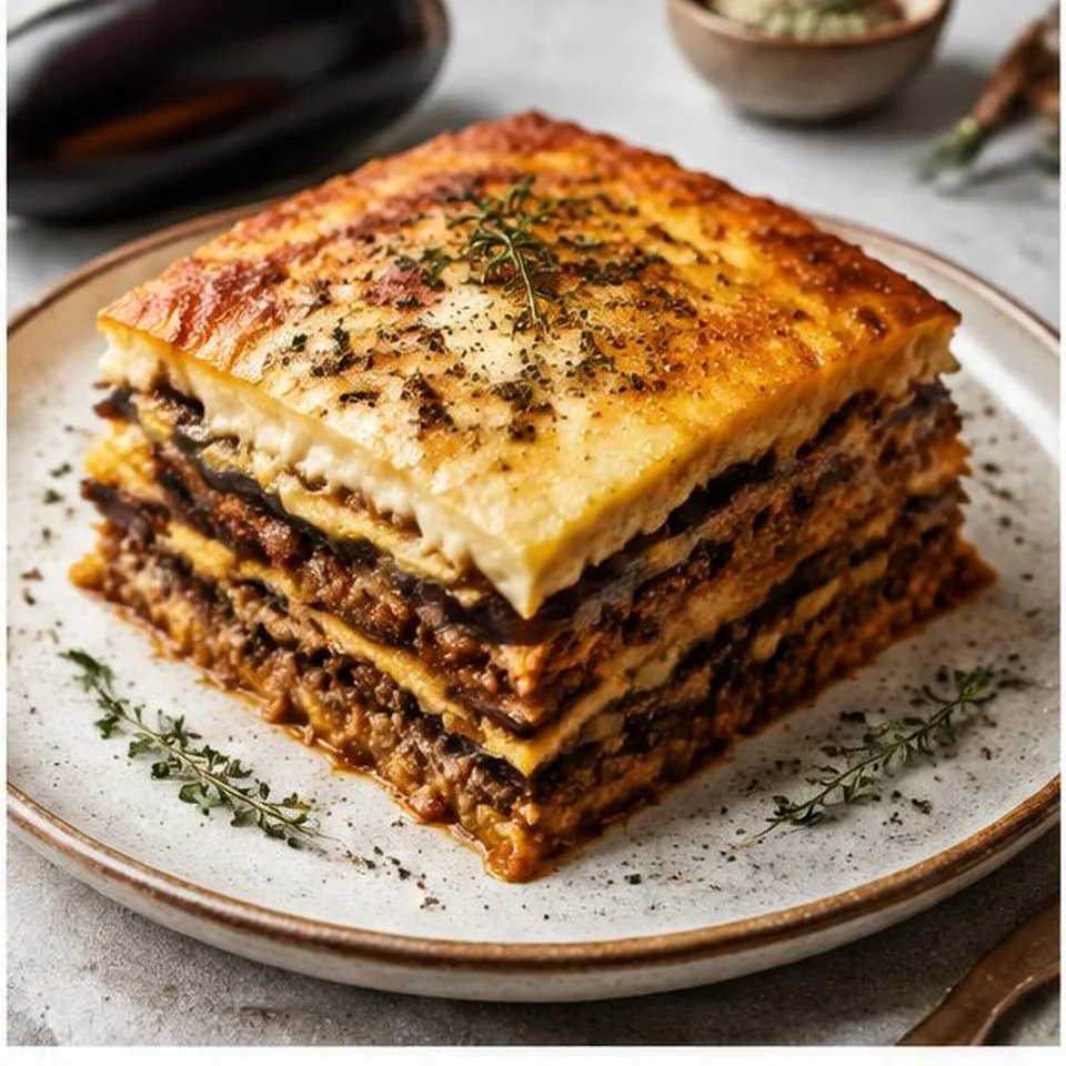 Turkey Aubergine Moussaka
