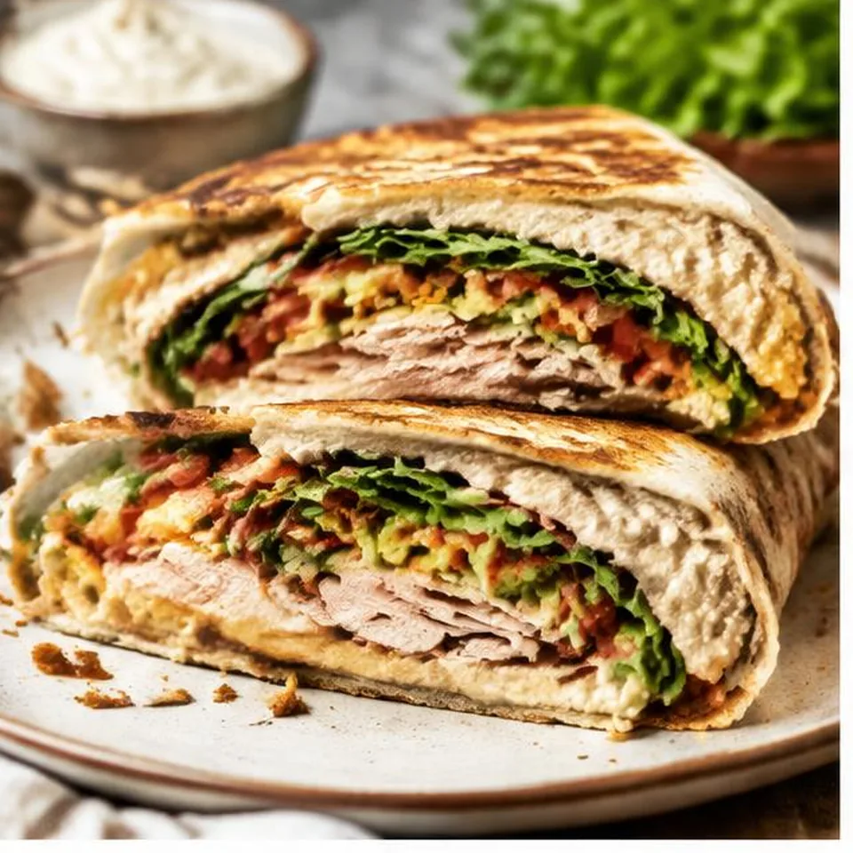 Turkey Hummus Crunch Wrap